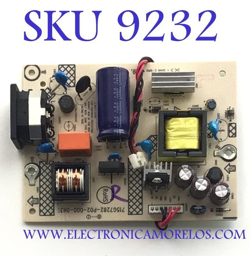 FUENTE PARA MONITOR HP / NUMERO DE PARTE ADPCF1903AA5 / 715G7282-P02-000-0H3S / NUMERO DE PANEL LTM215HL01 / MODELO HSTND-8071-L